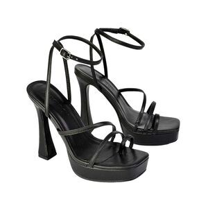 XY London Womens/Ladies Tessie Platform High Heel Sandals / Black